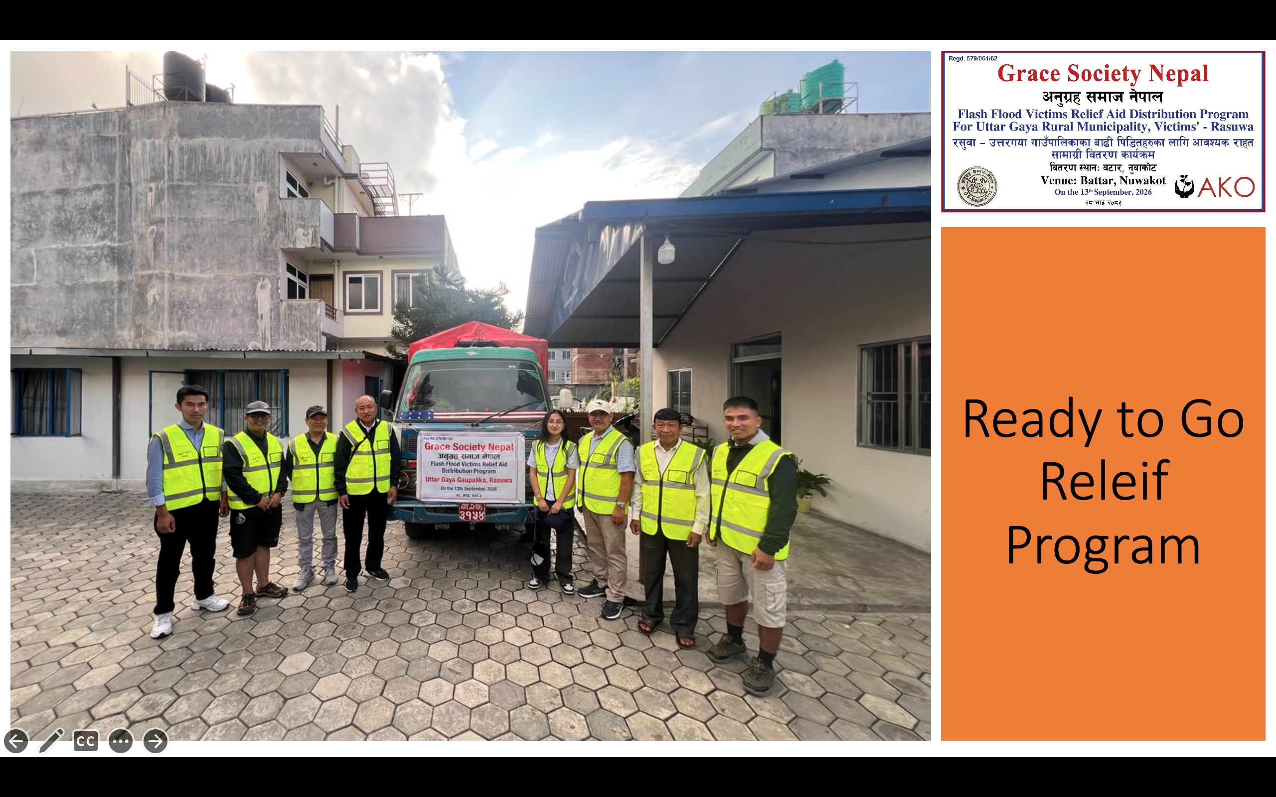 Disaster Relief & Rehabilitation